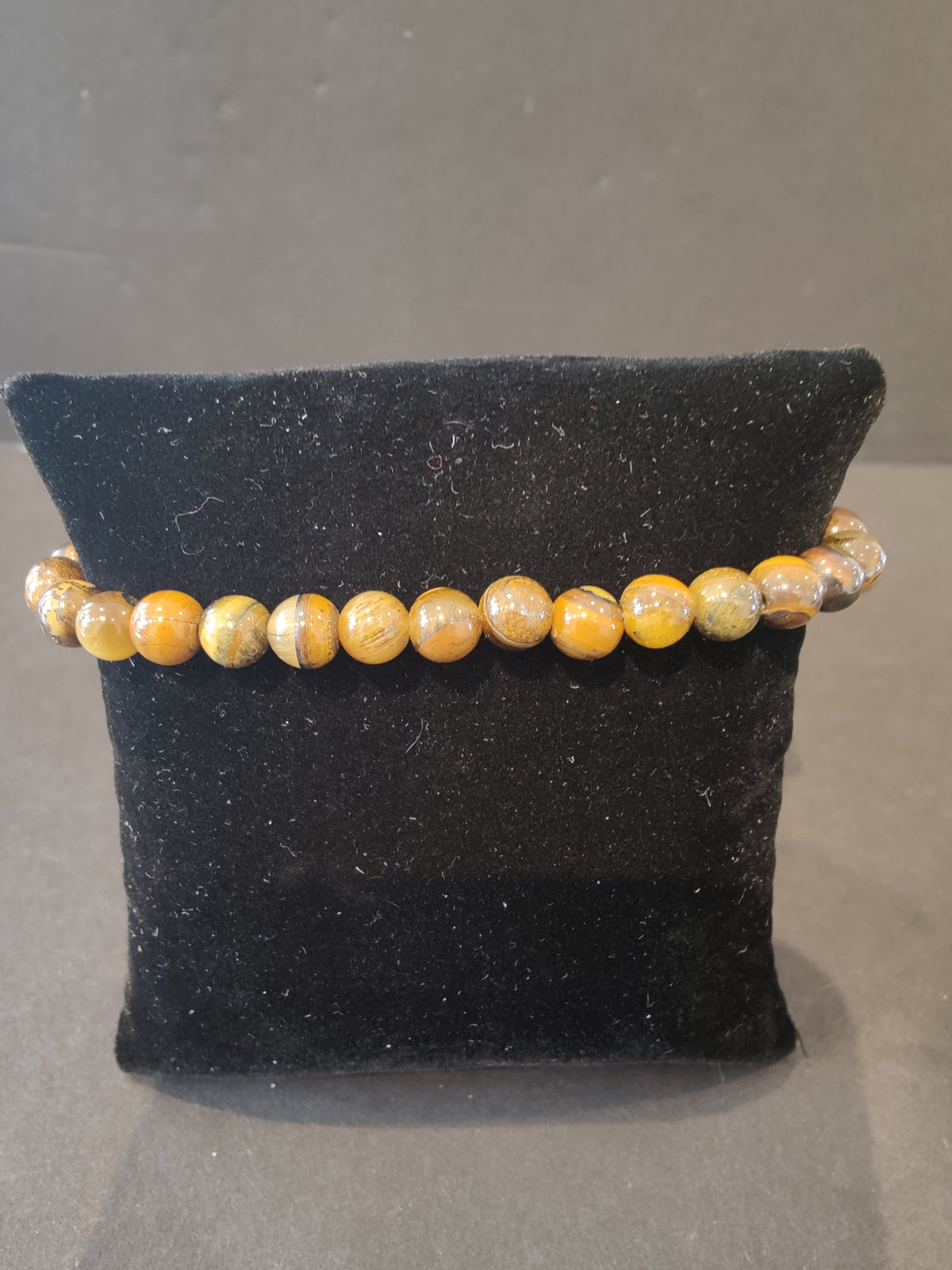 Beaded Stone Bracelet 6mm