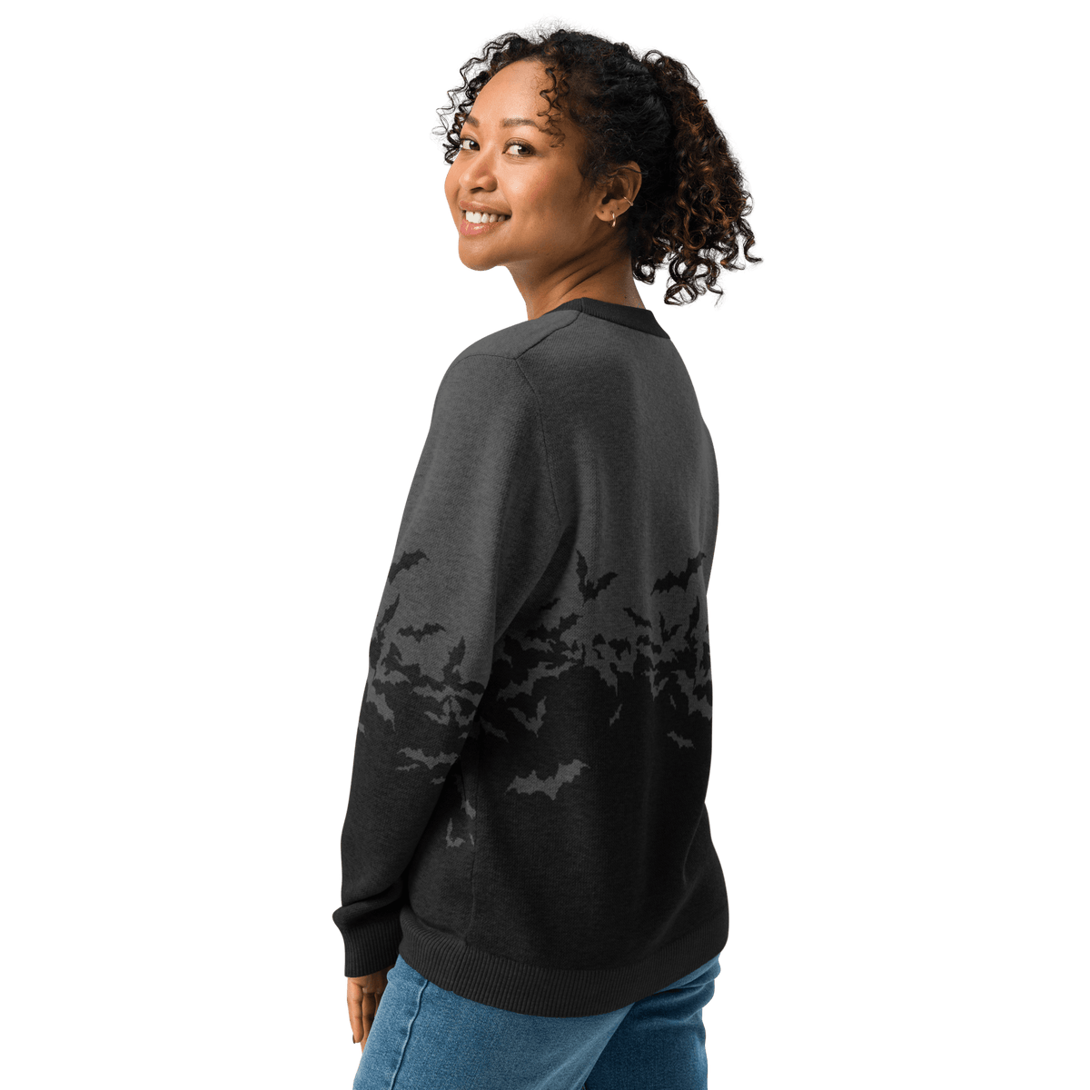 Night Swarm Knit Crewneck Sweater