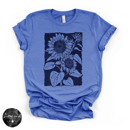 Sunflower Tee | Floral Nature Graphic T-Shirt