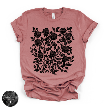 Rose Vines Tee | Vintage Botanical Floral Graphic T-Shirt