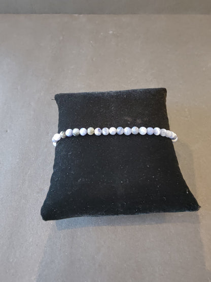 Beaded Stone Bracelet 4mm