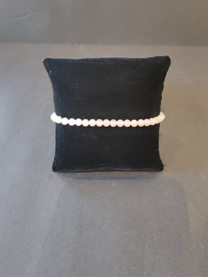 Beaded Stone Bracelet 4mm