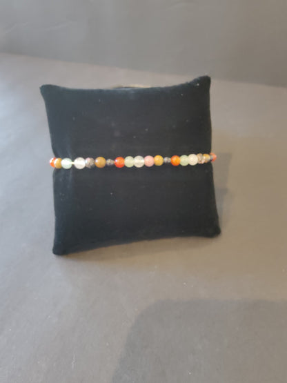 Beaded Stone Bracelet 4mm