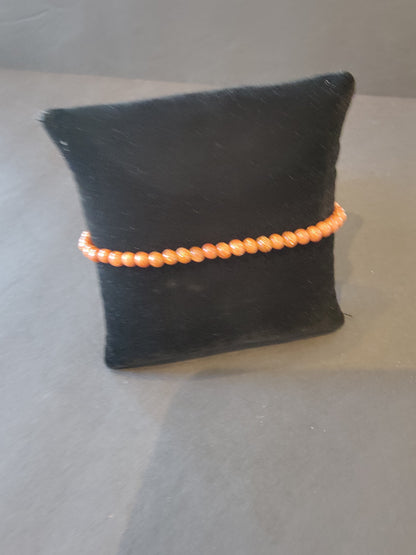 Beaded Stone Bracelet 4mm