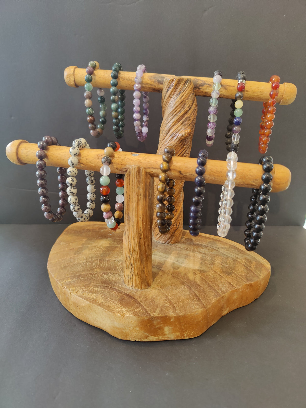Beaded Stone Bracelet 8mm