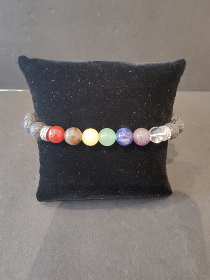 Beaded Stone Bracelet 8mm