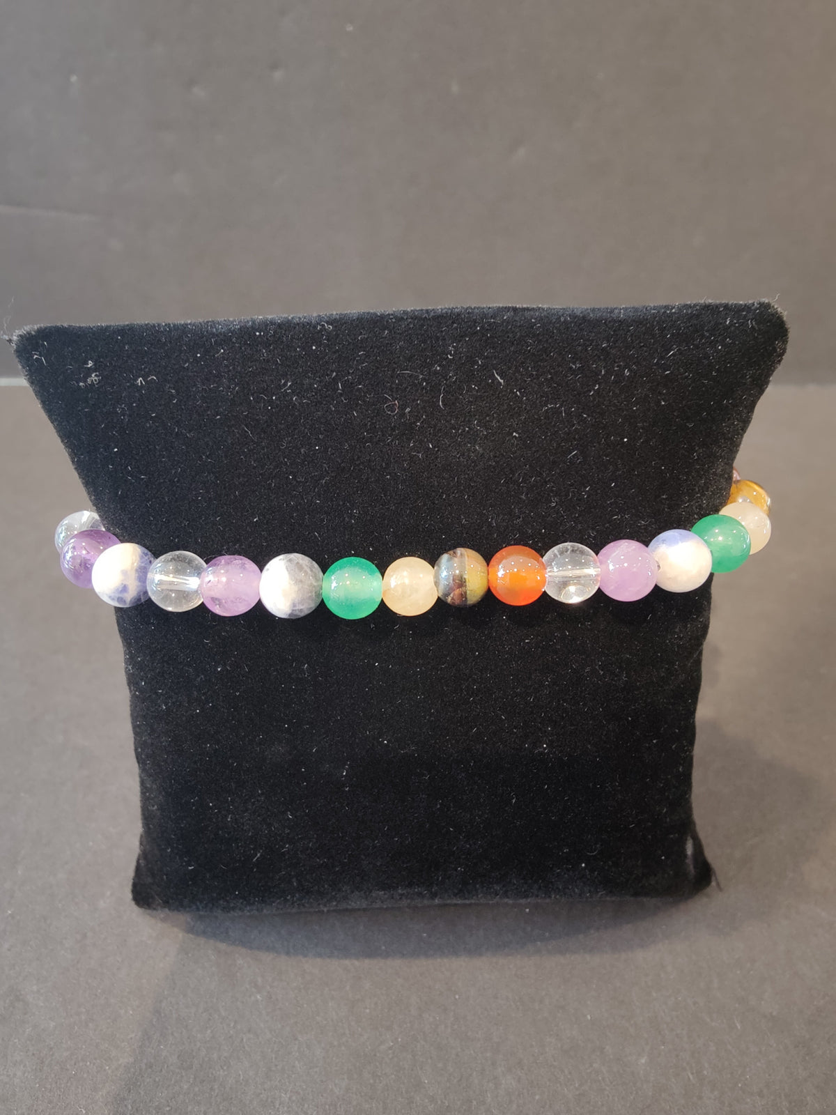 Beaded Stone Bracelet 6mm