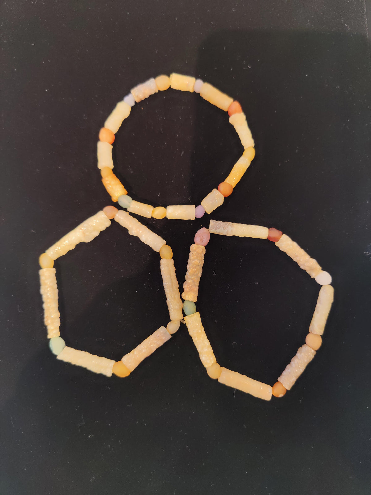 Gobi Desert Agate Beaded Bracelet, Gobi Desert, China