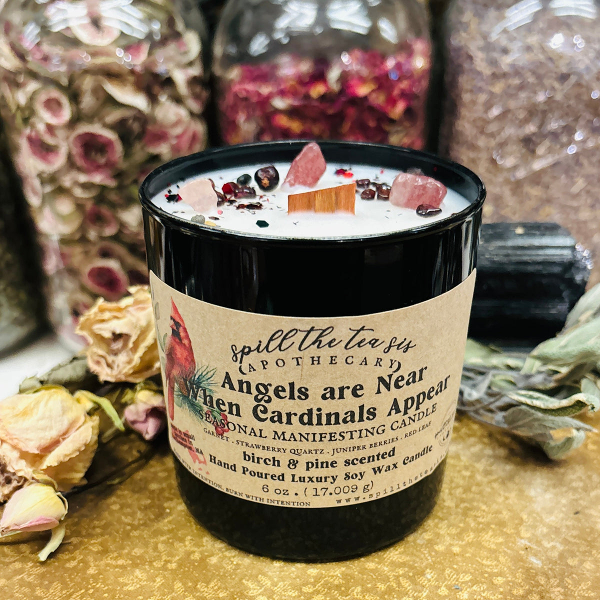 Angels Are Near When Cardinals Appear Candle | Memorial & Intention Candle