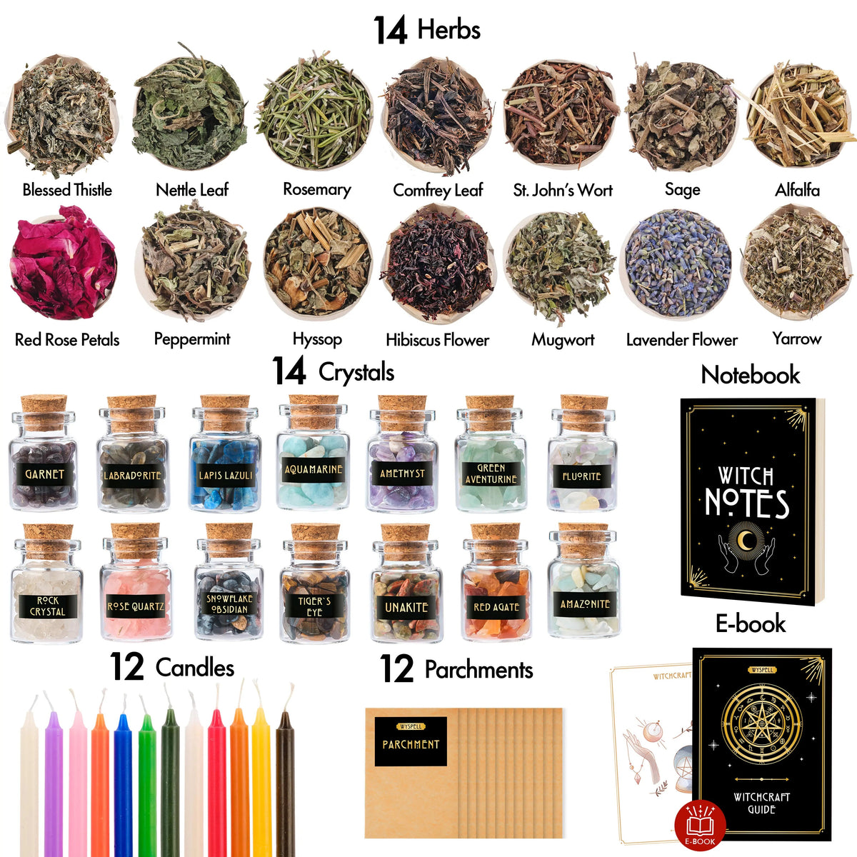54 PCS Witchcraft Kit