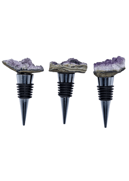 Amethyst Crystal Cluster Wine Stopper