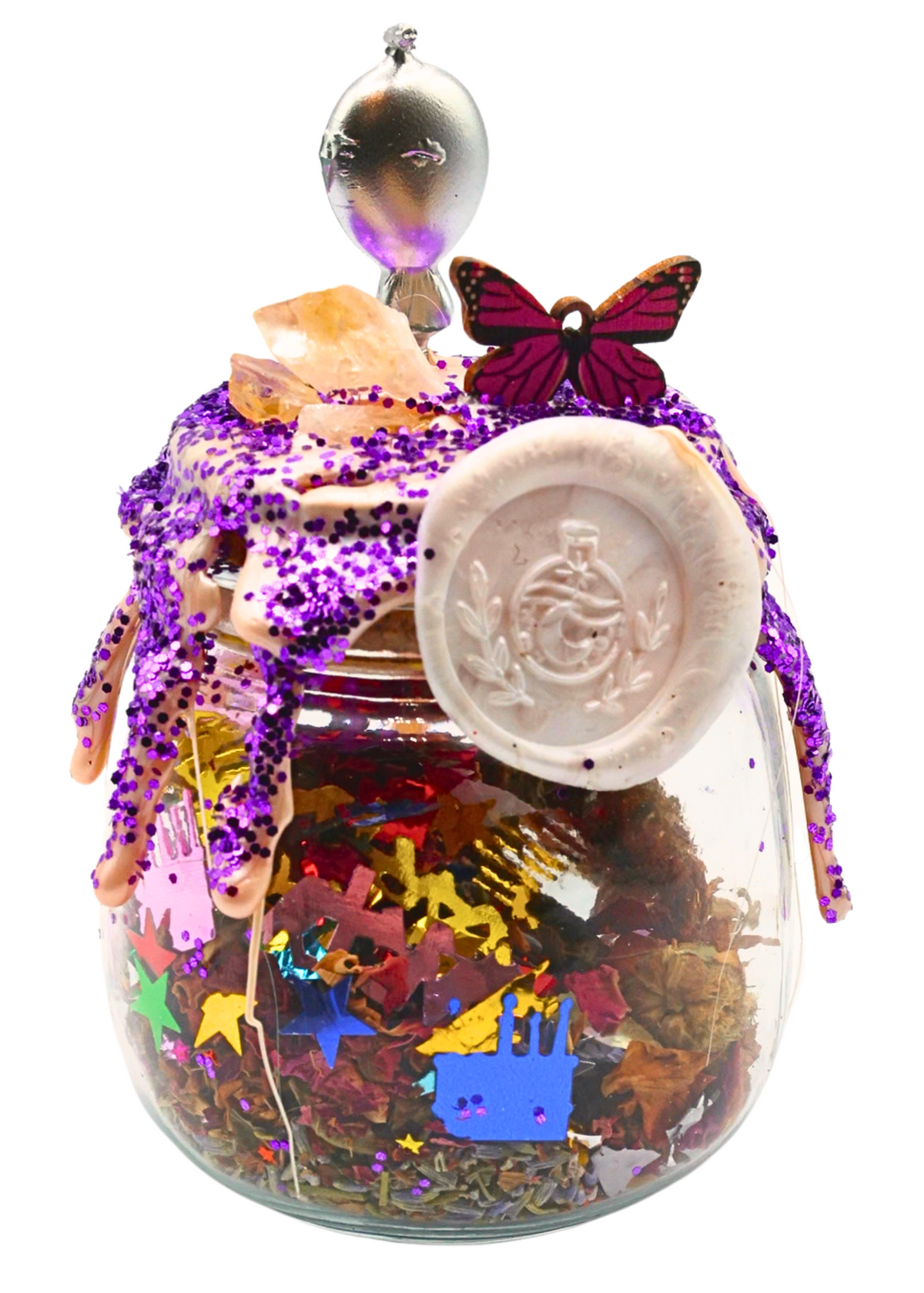 Birthday Wishes & Butterfly Kisses Spell Jar