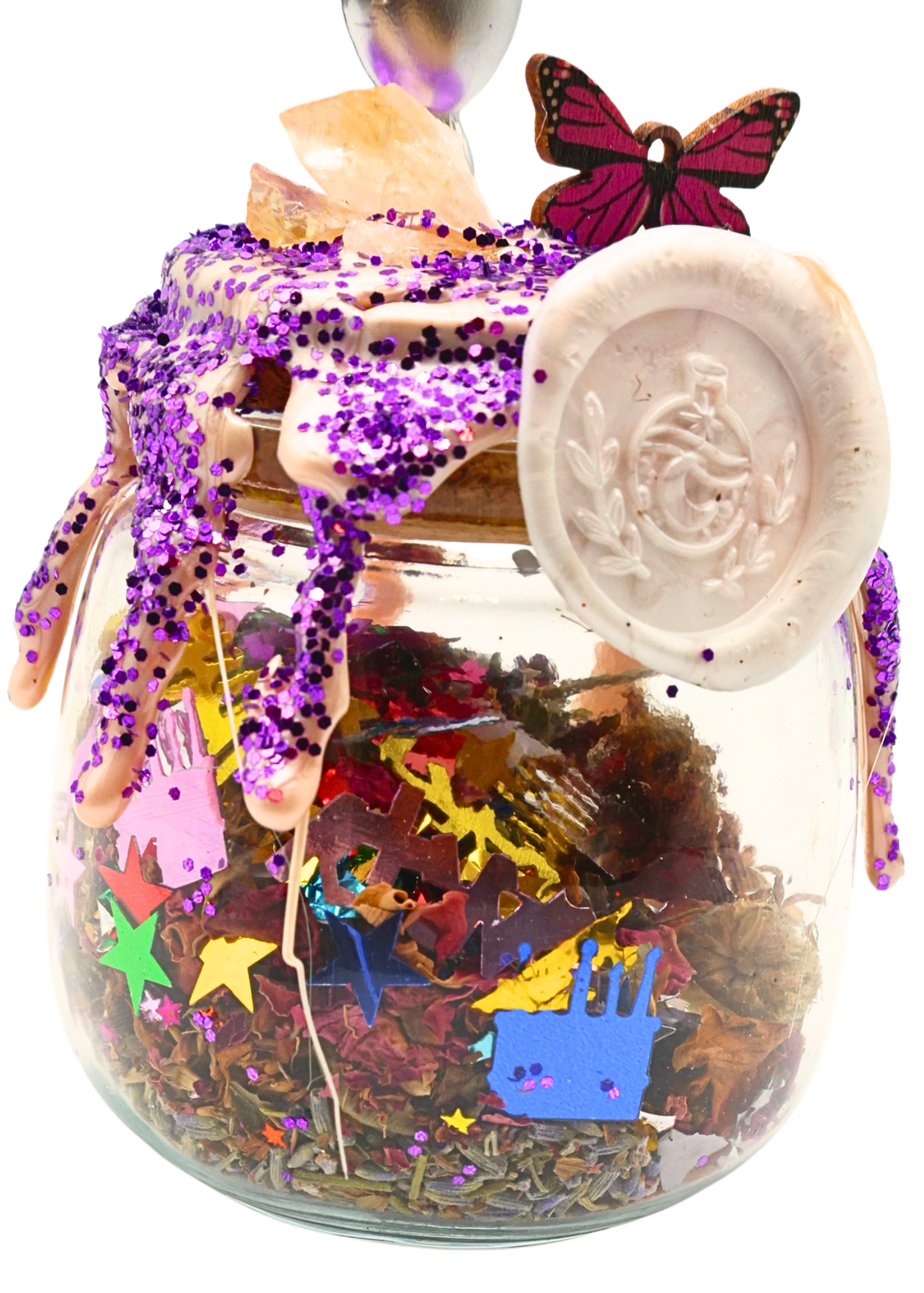 Birthday Wishes & Butterfly Kisses Spell Jar