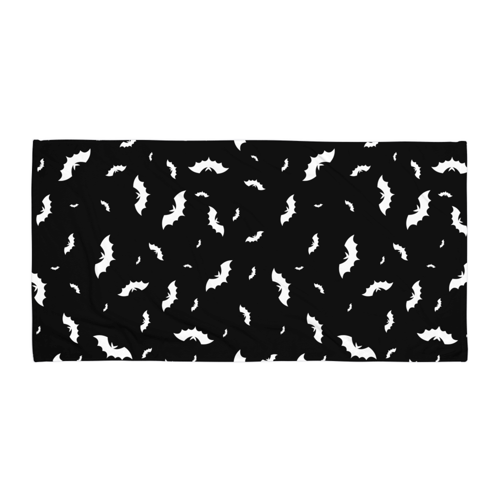 Blackout Batty Beach Towel