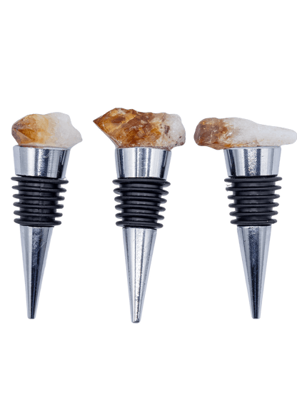Citrine Crystal Wine Stopper