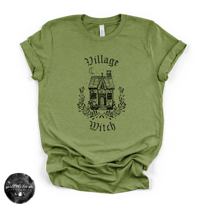 Village Witch House Tee | Cozy Cottage Witch Graphic T-Shirt