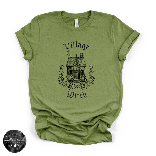 Village Witch House Tee | Cozy Cottage Witch Graphic T-Shirt