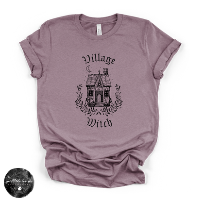 Village Witch House Tee | Cozy Cottage Witch Graphic T-Shirt