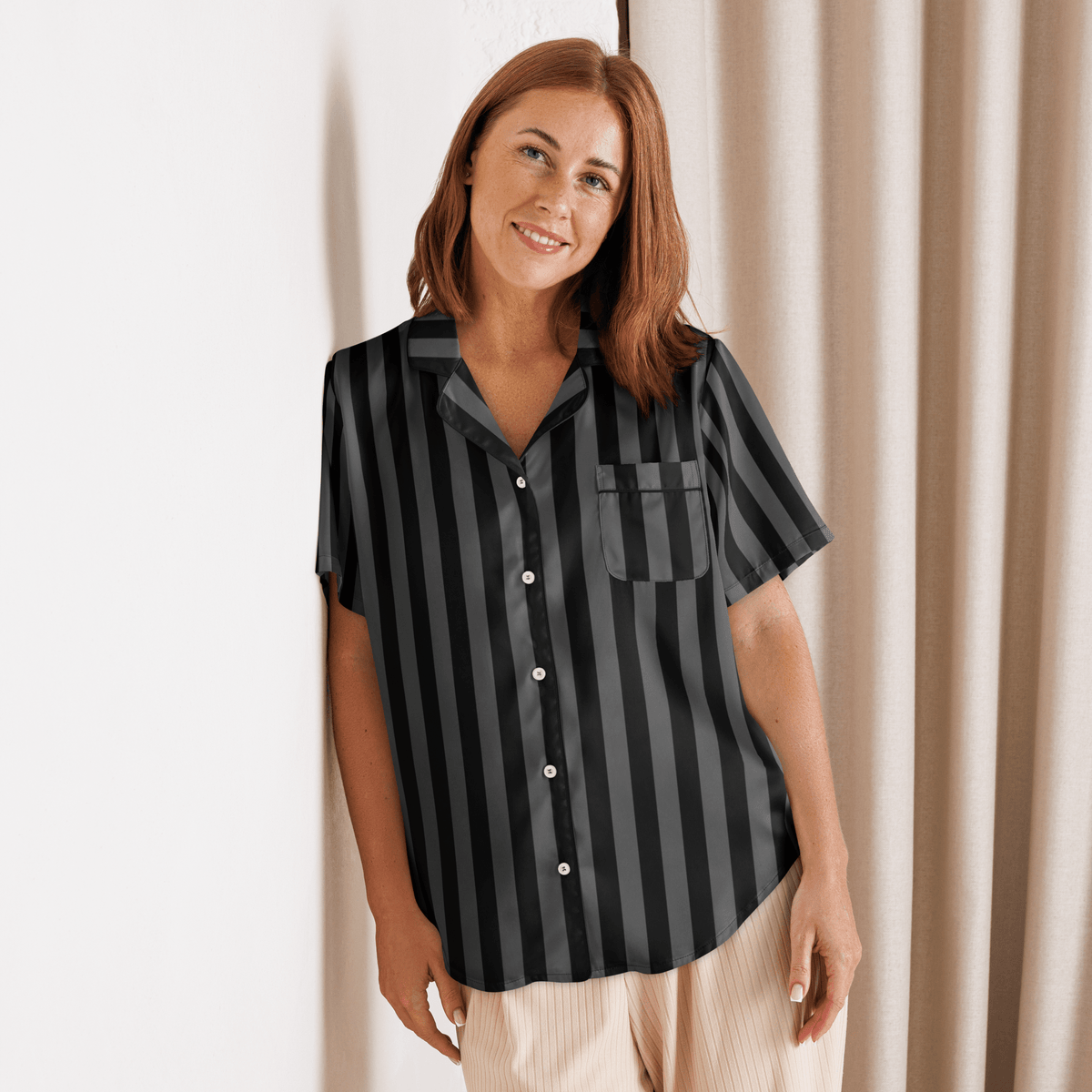 Nevermore Nights Silky Pajama Top