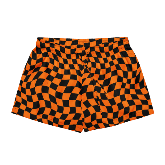 October Tiles Checkered Silky Pajama Shorts