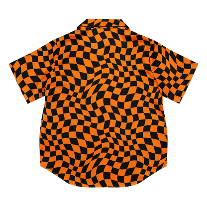 October Tiles Checkered Silky Pajama Top