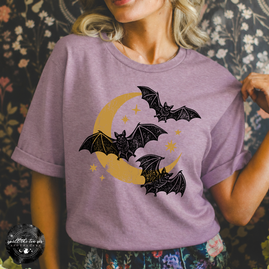Bat Trio Tee | Cute  Bat Graphic T-Shirt
