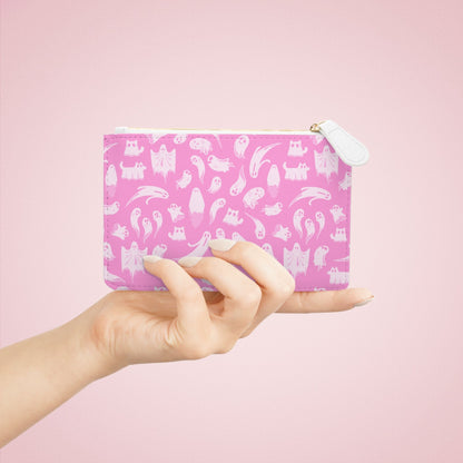 Pretty in Pink Ghost Mini Clutch Bag
