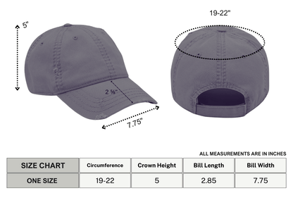 Rock On Skeleton Distressed Dad Hat